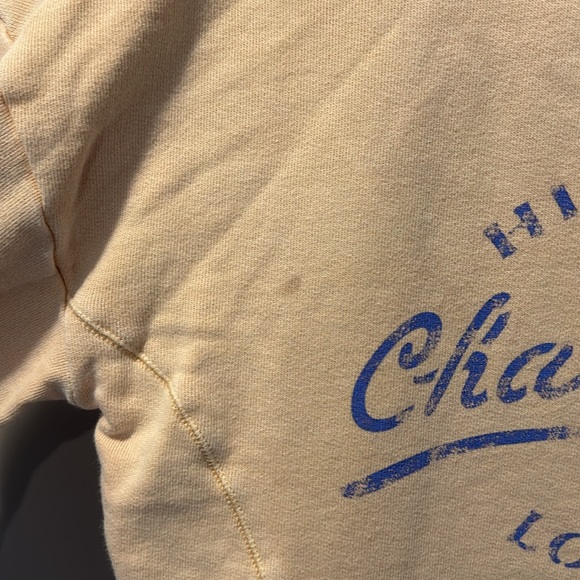 Maeve by Anthropologie distressed sweatshirt | yellow - Picture 3 of 7